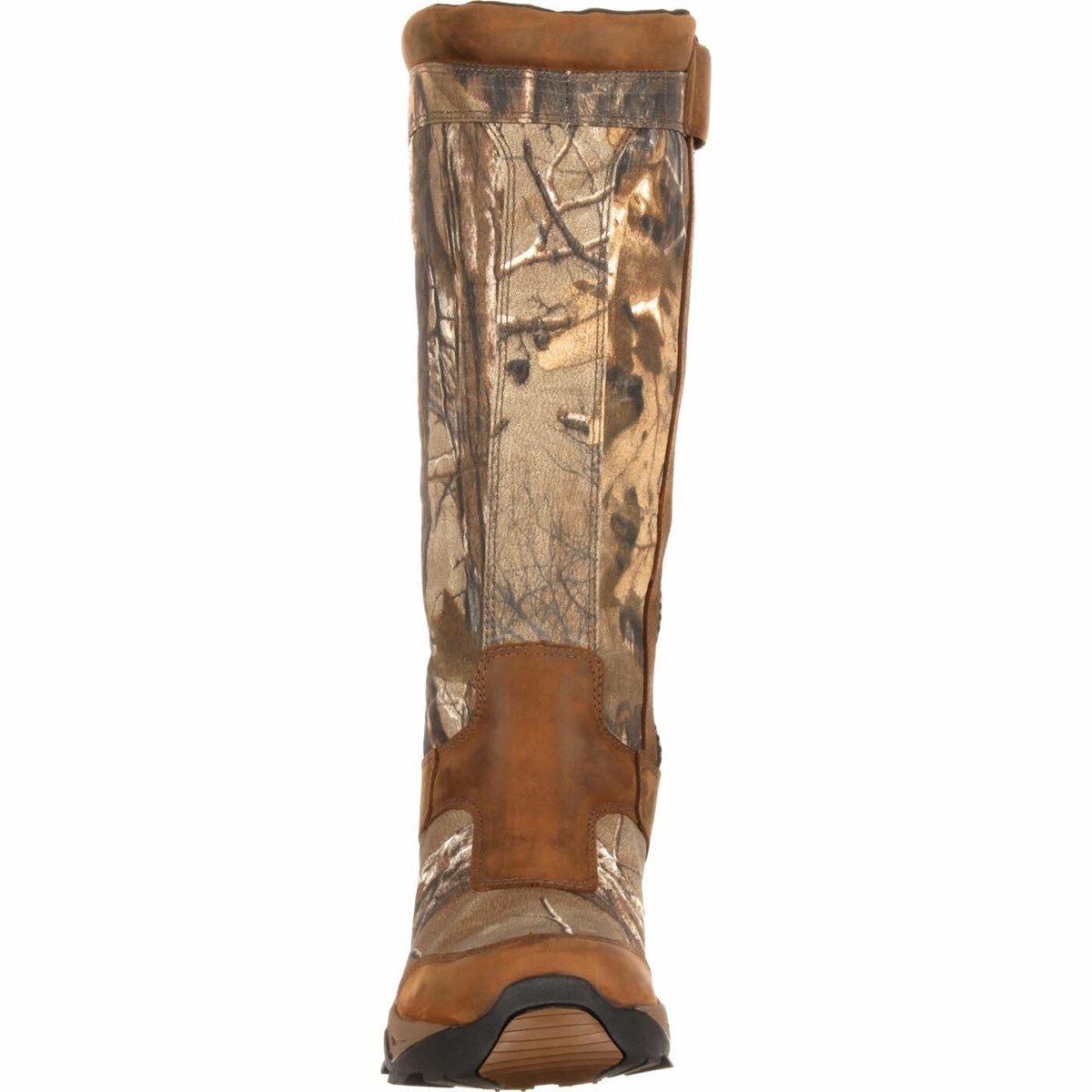 Brown Men's Rocky Retraction Waterproof Side-Zip Snake Boot Hunting Boots | AWSOC5389