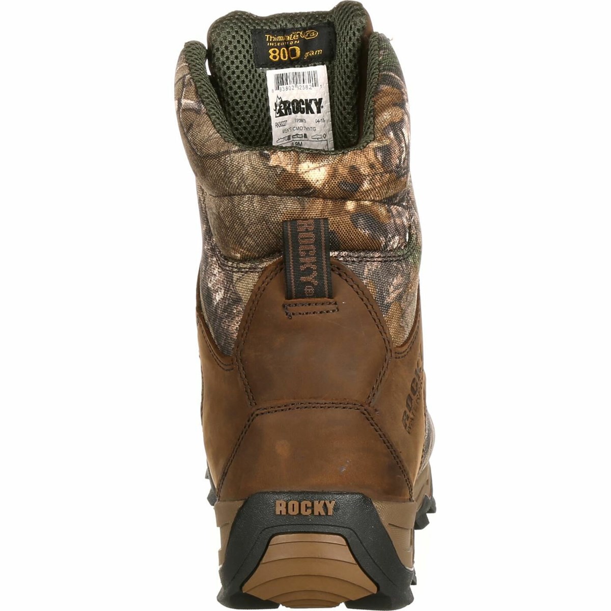 Brown Men's Rocky Retraction Waterproof 800G Insulated Hunting Boots | EZKHW7594