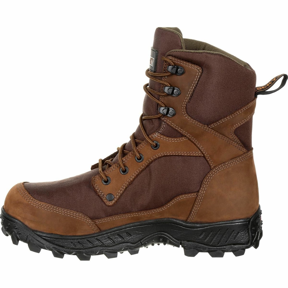 Brown Men's Rocky Ridgetop 600G Insulated Waterproof Hunting Boots | WJXGI8376