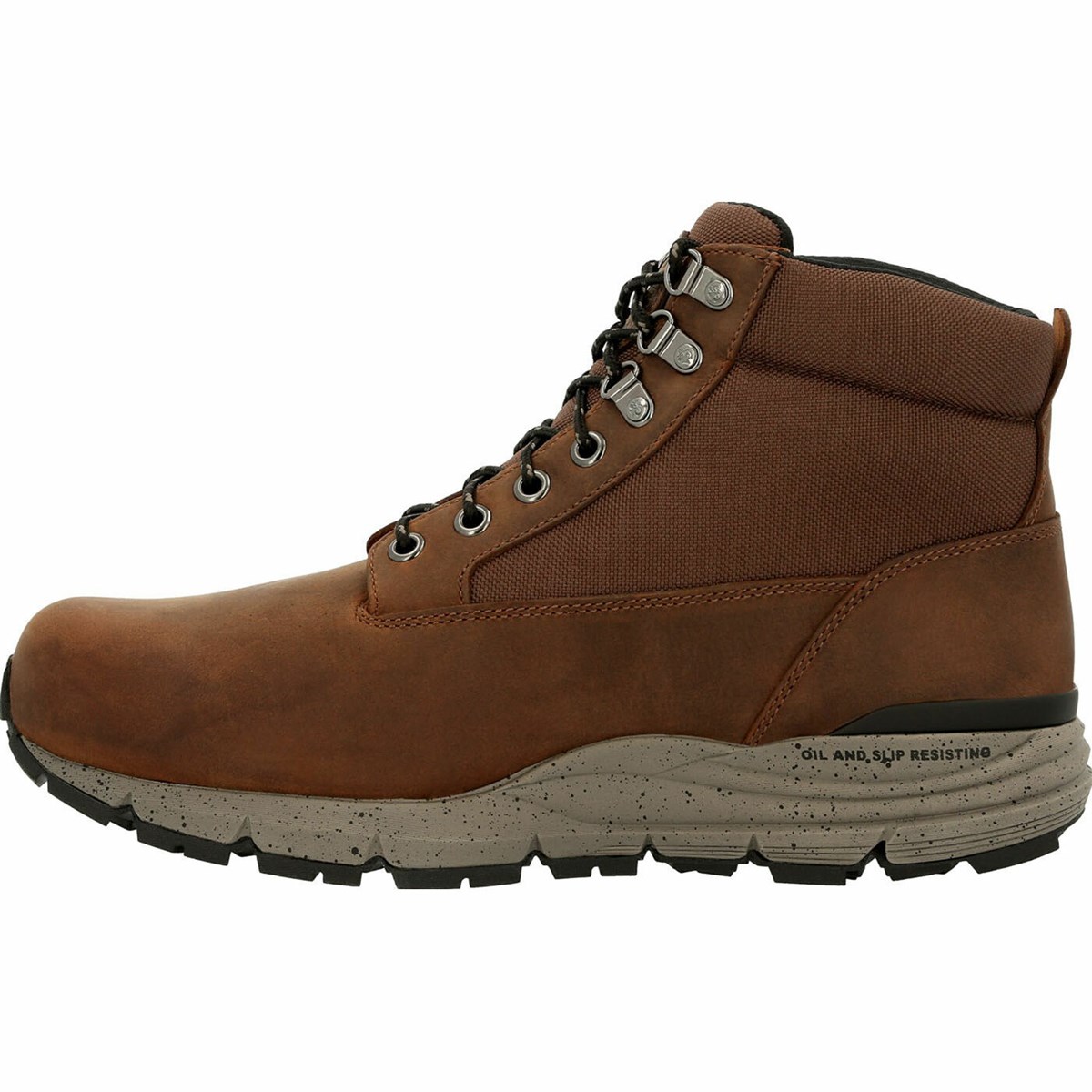 Brown Men's Rocky Rugged AT Composite Toe Waterproof Work Boots | JBKFP6235