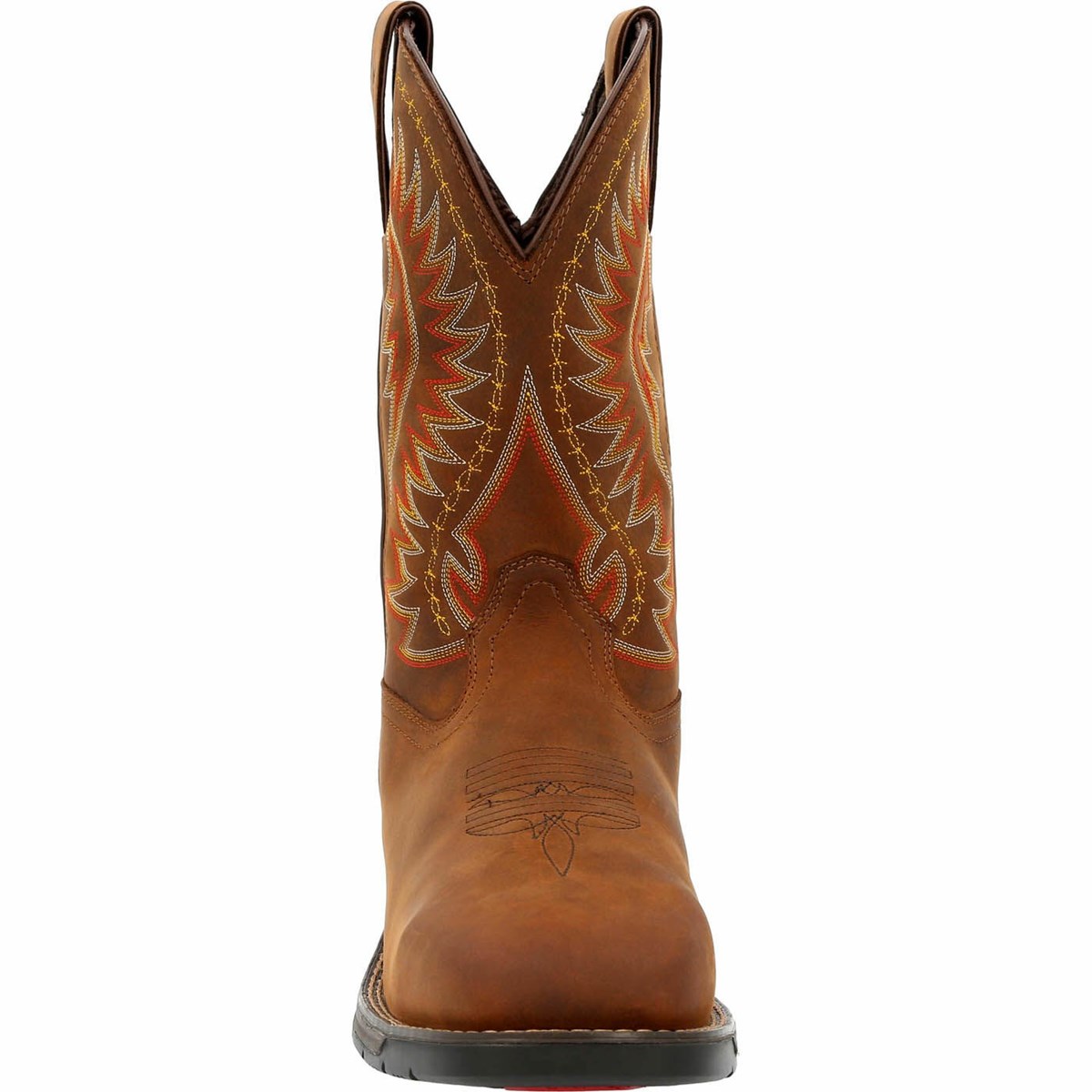 Brown Men's Rocky Rugged Trail Cowboy Boots | LFWET7396