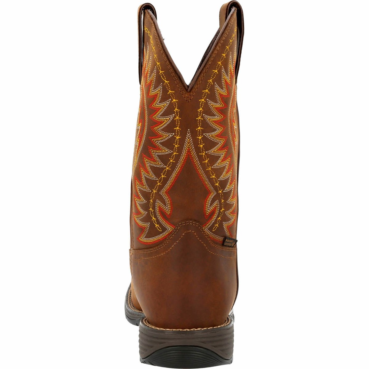 Brown Men's Rocky Rugged Trail Cowboy Boots | LFWET7396