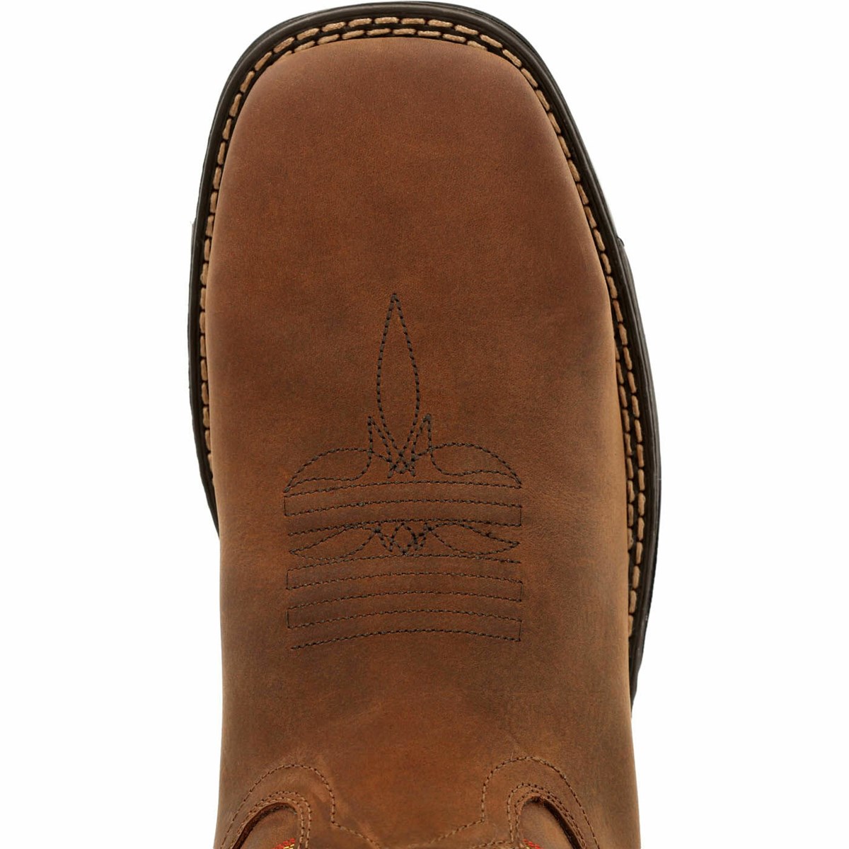 Brown Men's Rocky Rugged Trail Cowboy Boots | LFWET7396