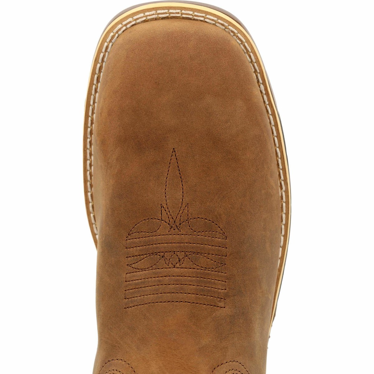 Brown Men's Rocky Rugged Trail Cowboy Boots | WLOMQ5428