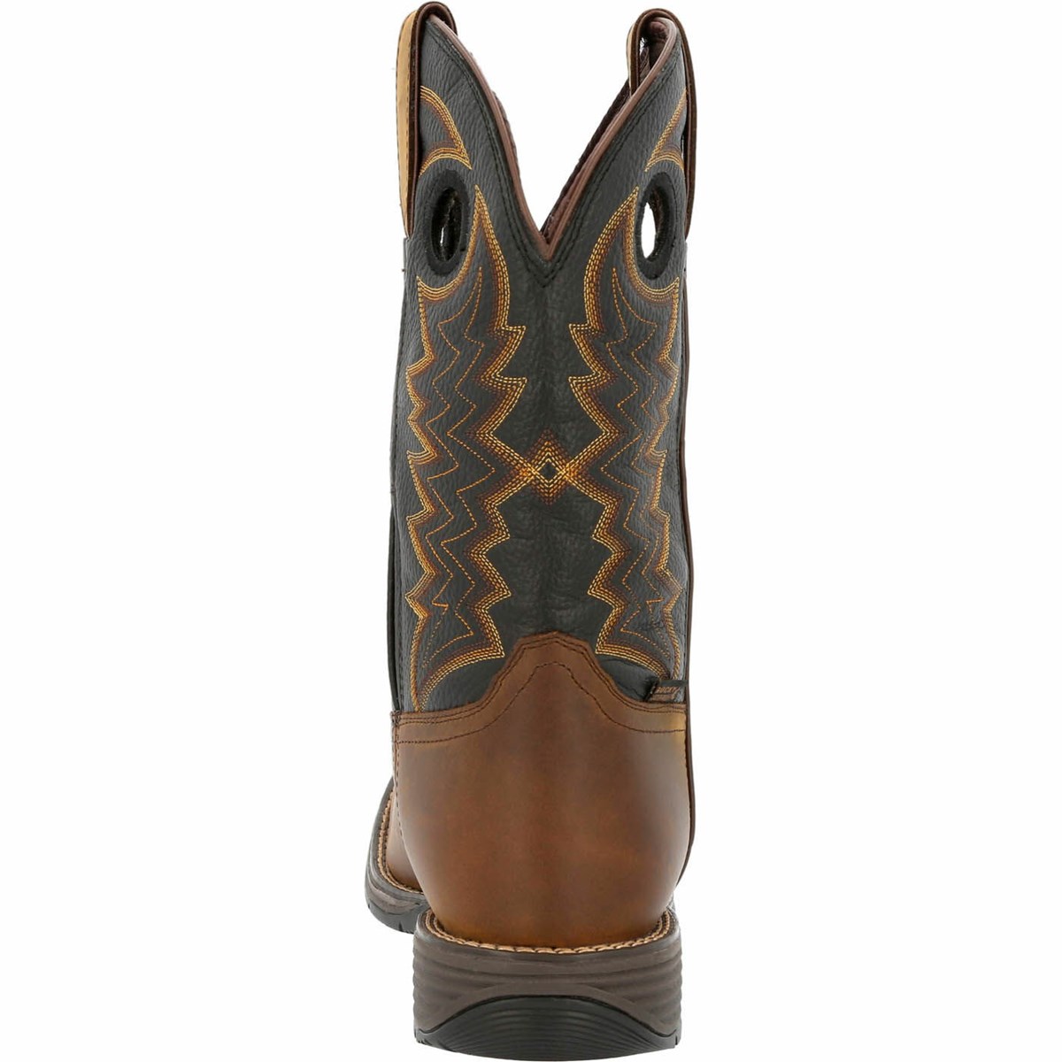 Brown Men's Rocky Rugged Trail Steel Toe Cowboy Boots | LRWTD0926