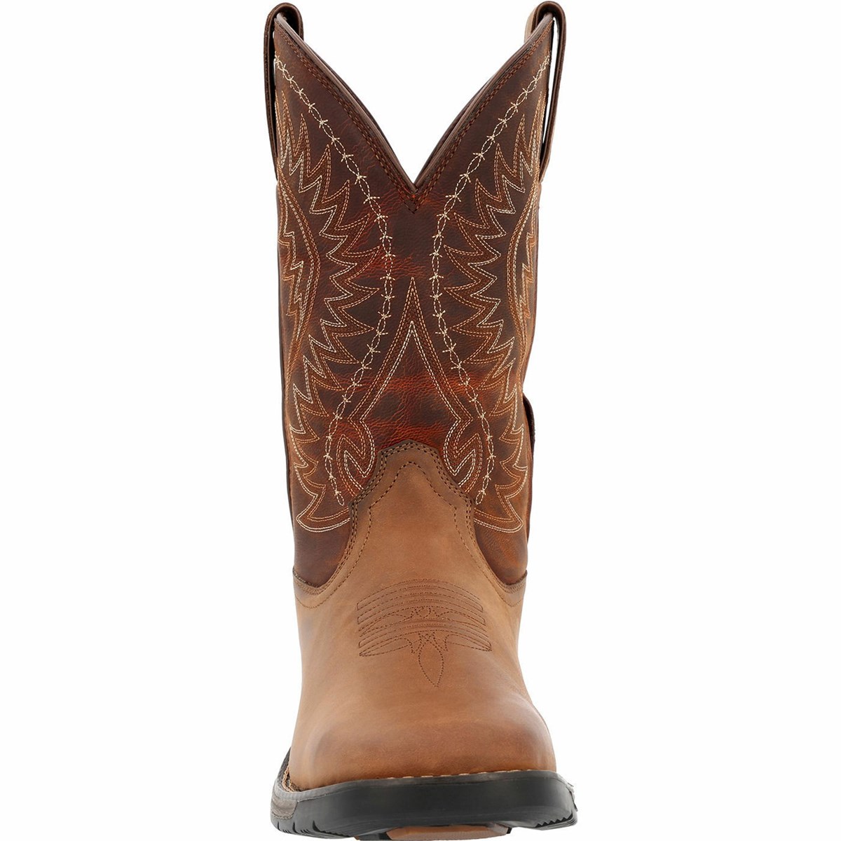 Brown Men's Rocky Rugged Trail Western Boots | MBGPN5916