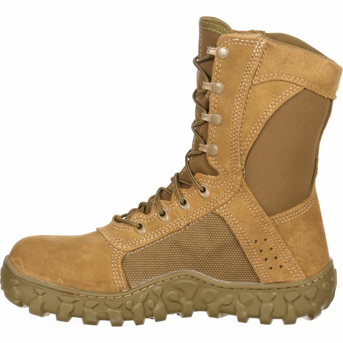 Brown Men's Rocky S2V Steel Toe Tactical Military Boots | DCHEX3516