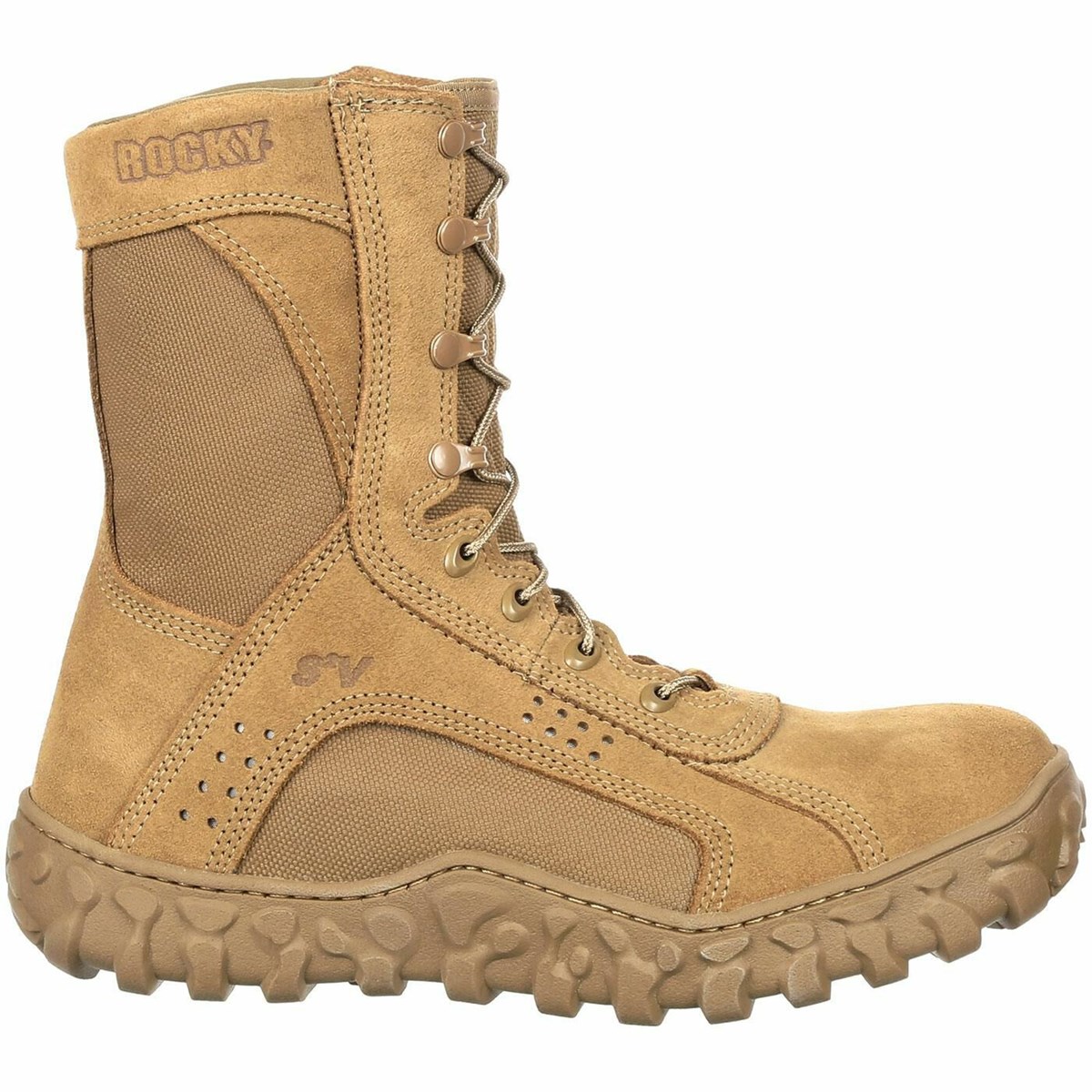 Brown Men\'s Rocky S2V Steel Toe Tactical Military Boots | FKZXA7895