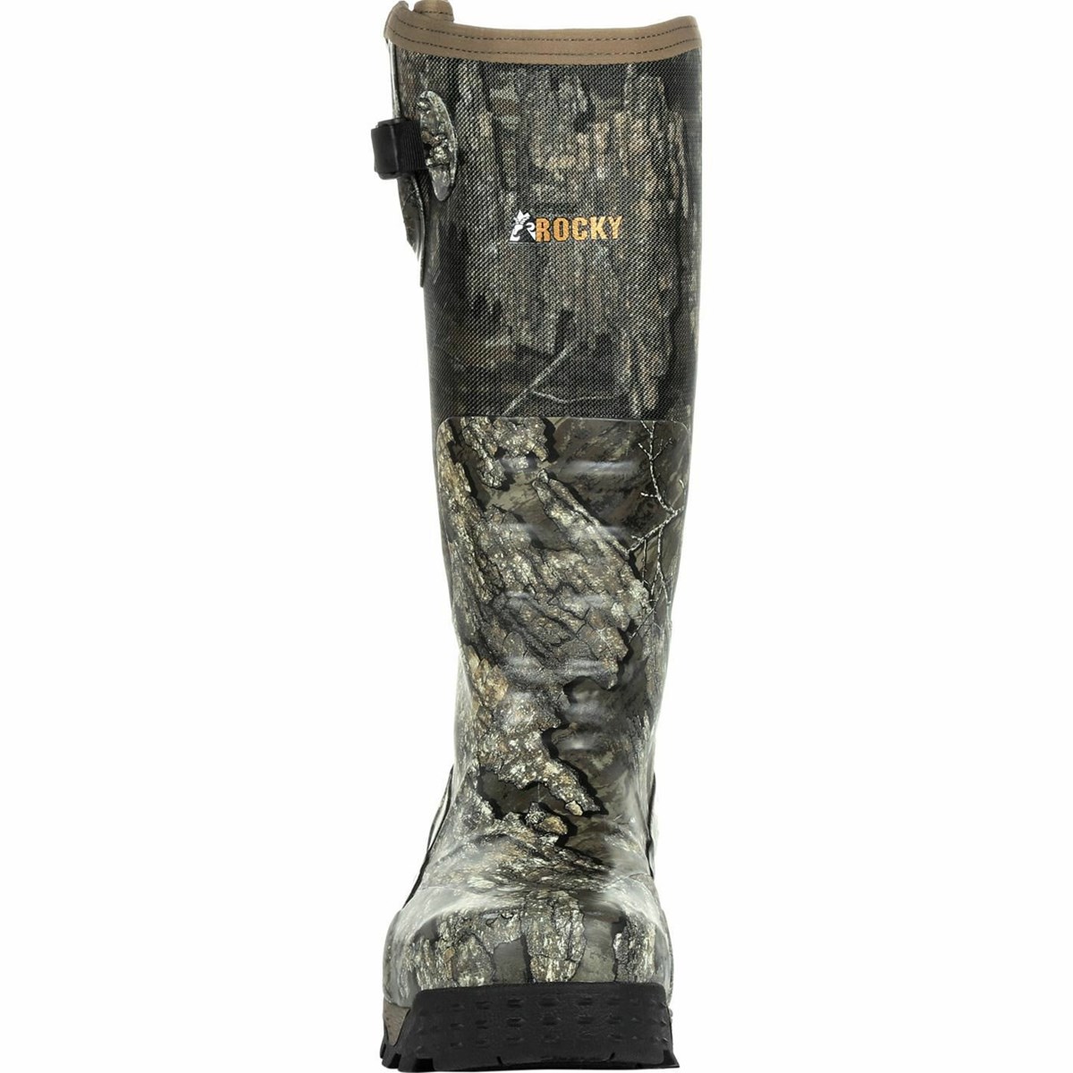 Brown Men's Rocky Sport Pro Pull-On Rubber Snake Boot Hunting Boots | OALFD9160