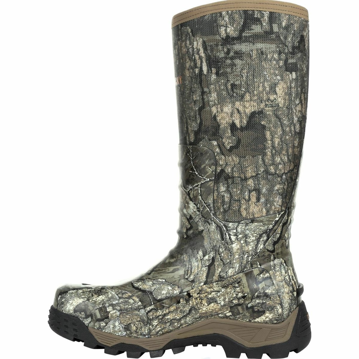 Brown Men's Rocky Sport Pro Pull-On Rubber Snake Boot Hunting Boots | OALFD9160