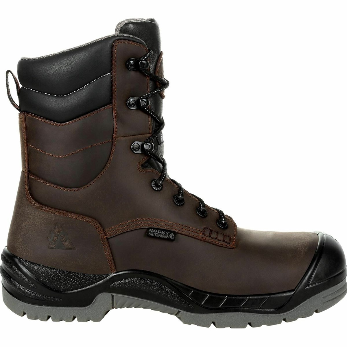 Brown Men\'s Rocky Worksmart 8 Inch 400G Insulated Composite Toe Work Boots | VQXPF7089