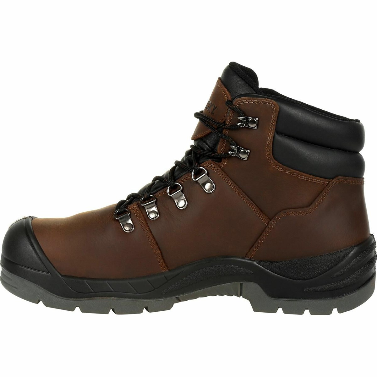 Brown Men's Rocky Worksmart Composite Toe Internal Met Guard Work Boots | SQRJP4258