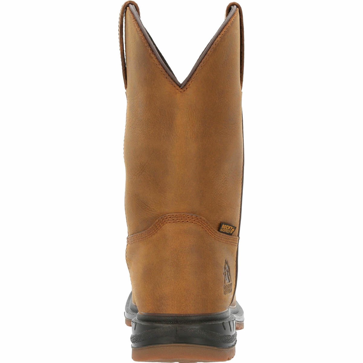 Brown Men's Rocky Worksmart Met Guard Composite Toe Cowboy Boots | WQTMB3706