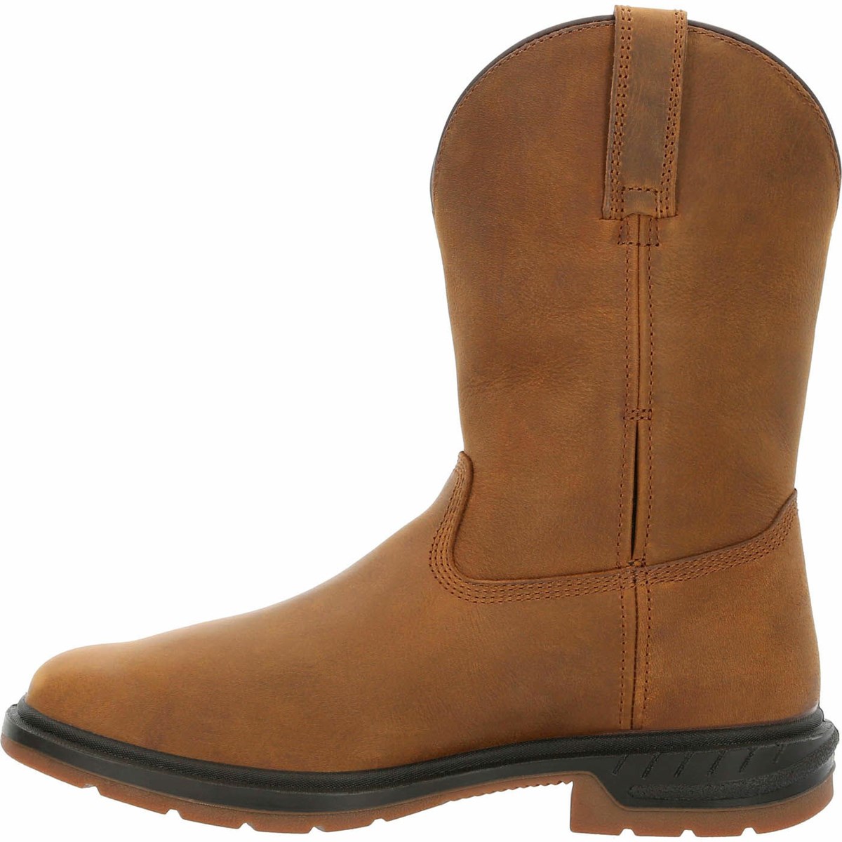 Brown Men's Rocky Worksmart Met Guard Composite Toe Cowboy Boots | WQTMB3706