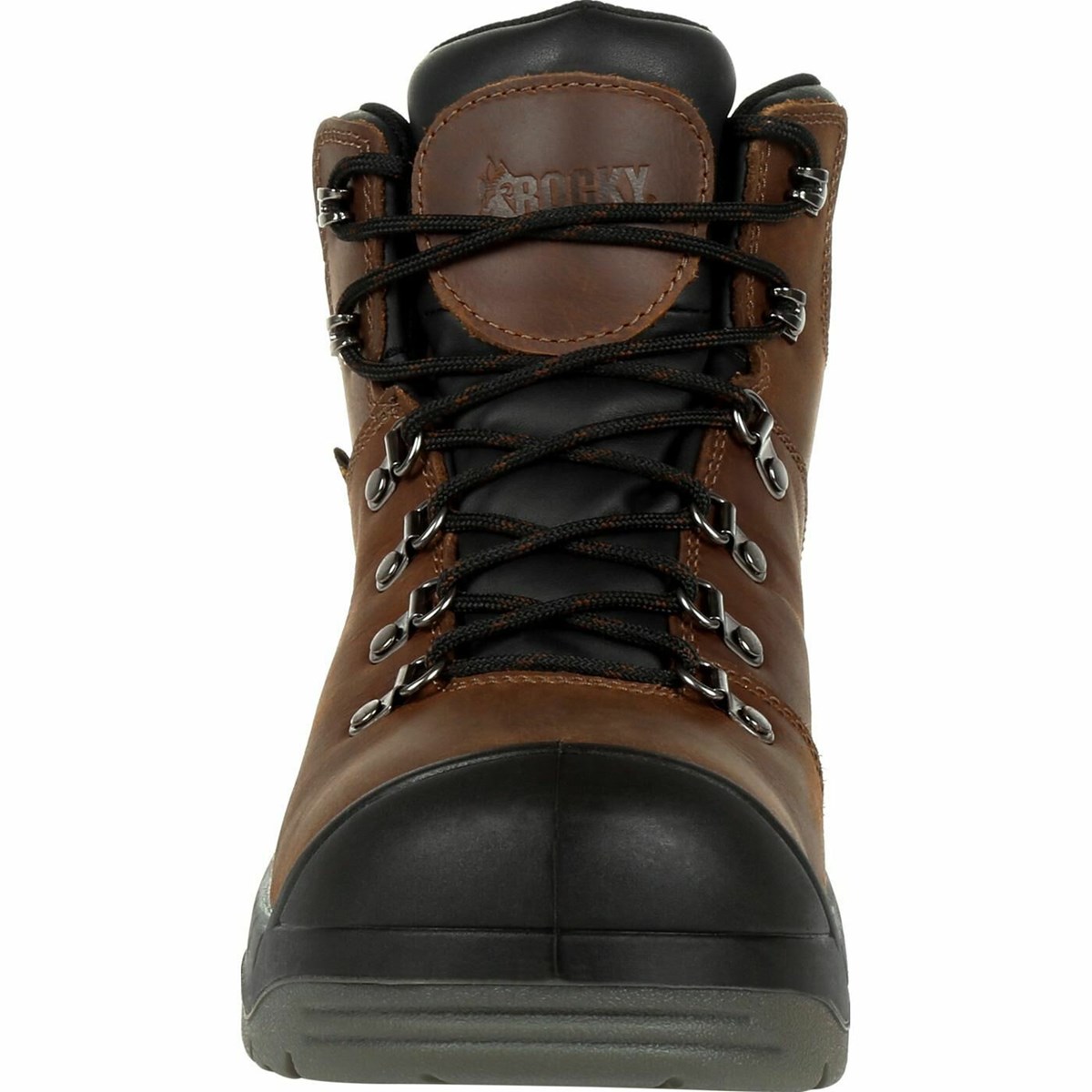 Brown Men's Rocky Worksmart Waterproof Work Boots | CGNZH3719