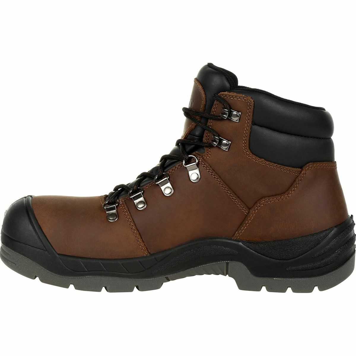 Brown Men's Rocky Worksmart Waterproof Work Boots | CGNZH3719