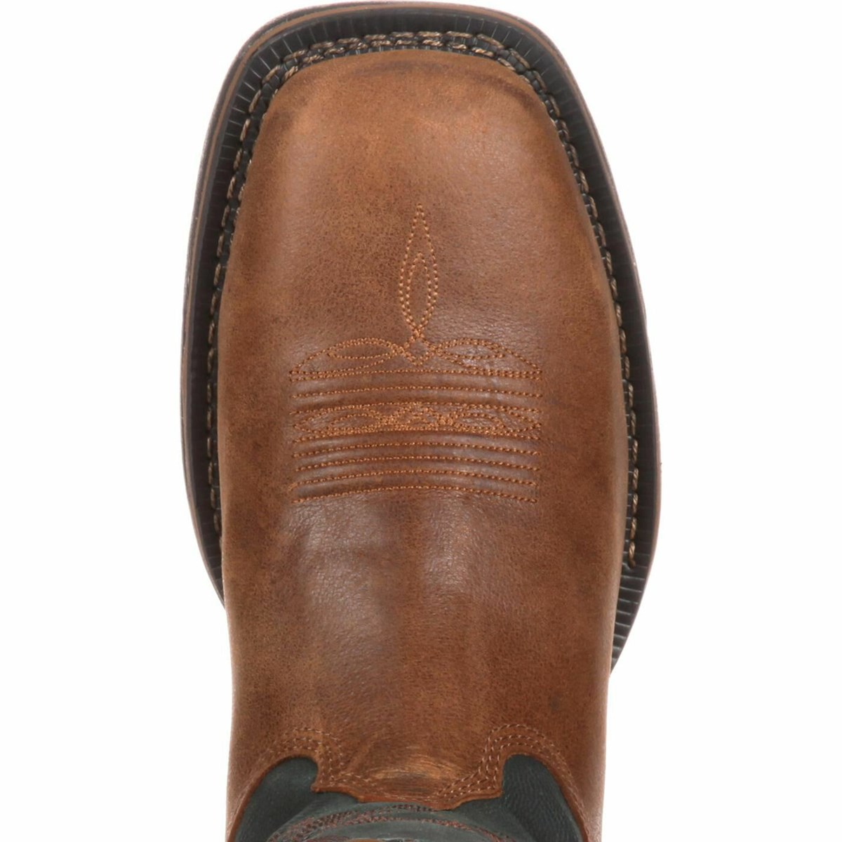 Brown / Navy Men's Rocky Long Range Cowboy Boots | DKNXT0679