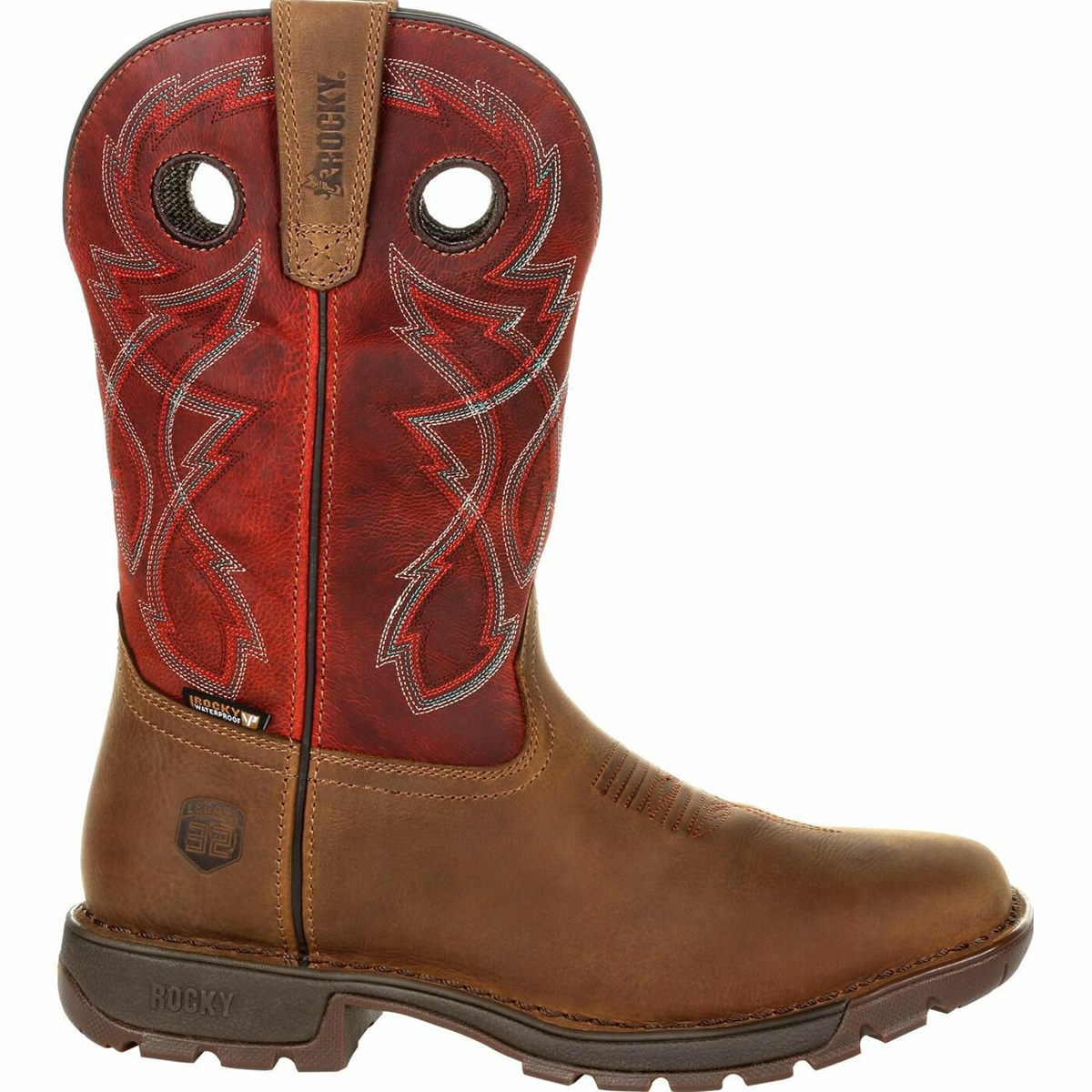 Brown / Red Men\'s Rocky Legacy 32 Cowboy Boots | RGFYM5390