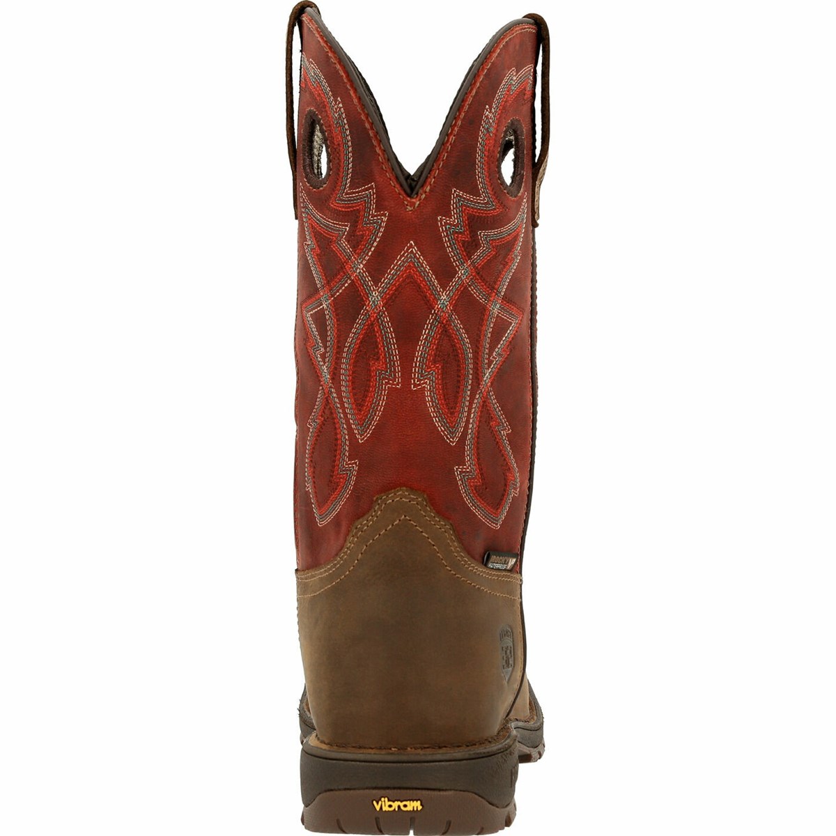 Brown / Red Men's Rocky Legacy 32 Steel Toe Cowboy Boots | LDVWN2769