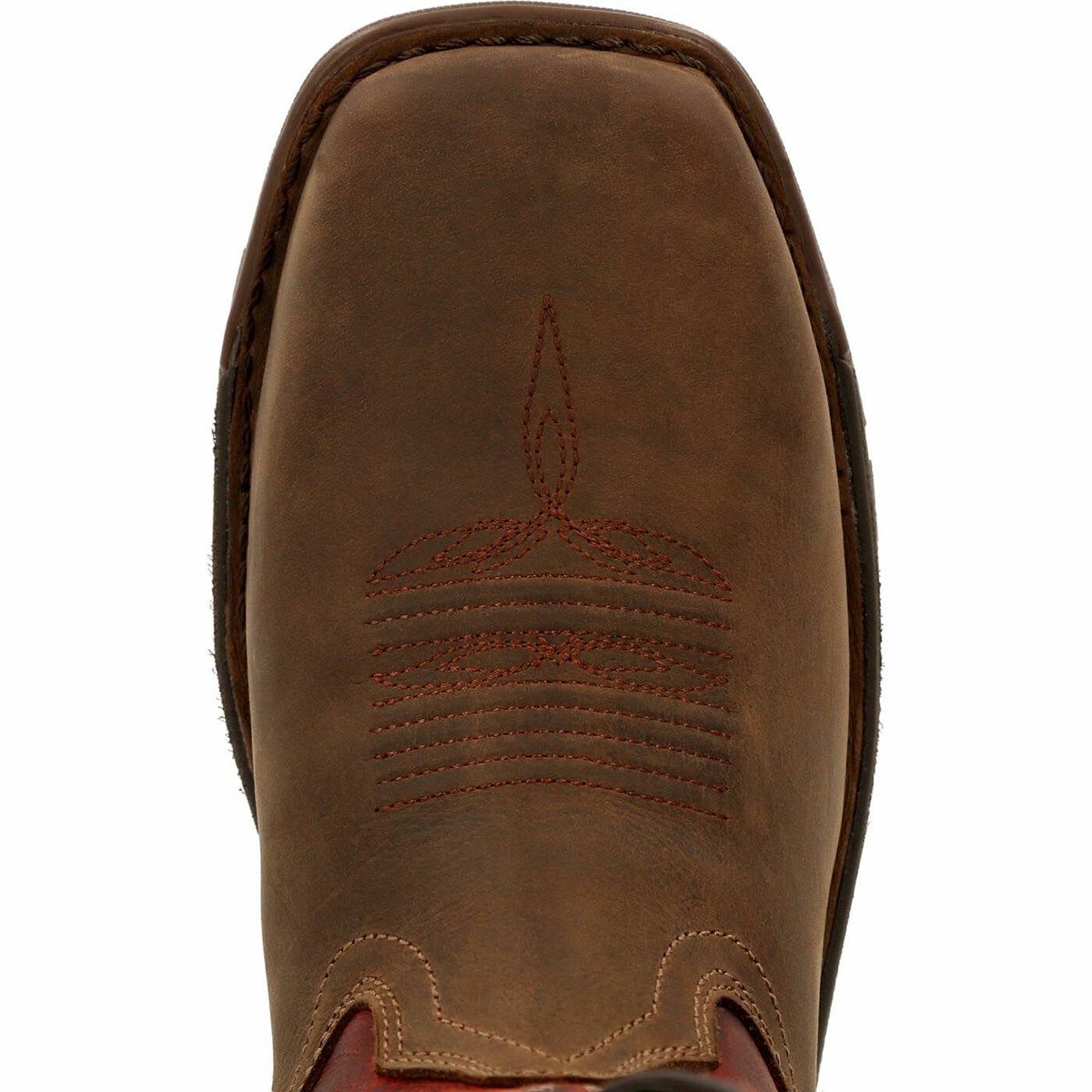 Brown / Red Men's Rocky Legacy 32 Steel Toe Cowboy Boots | LDVWN2769