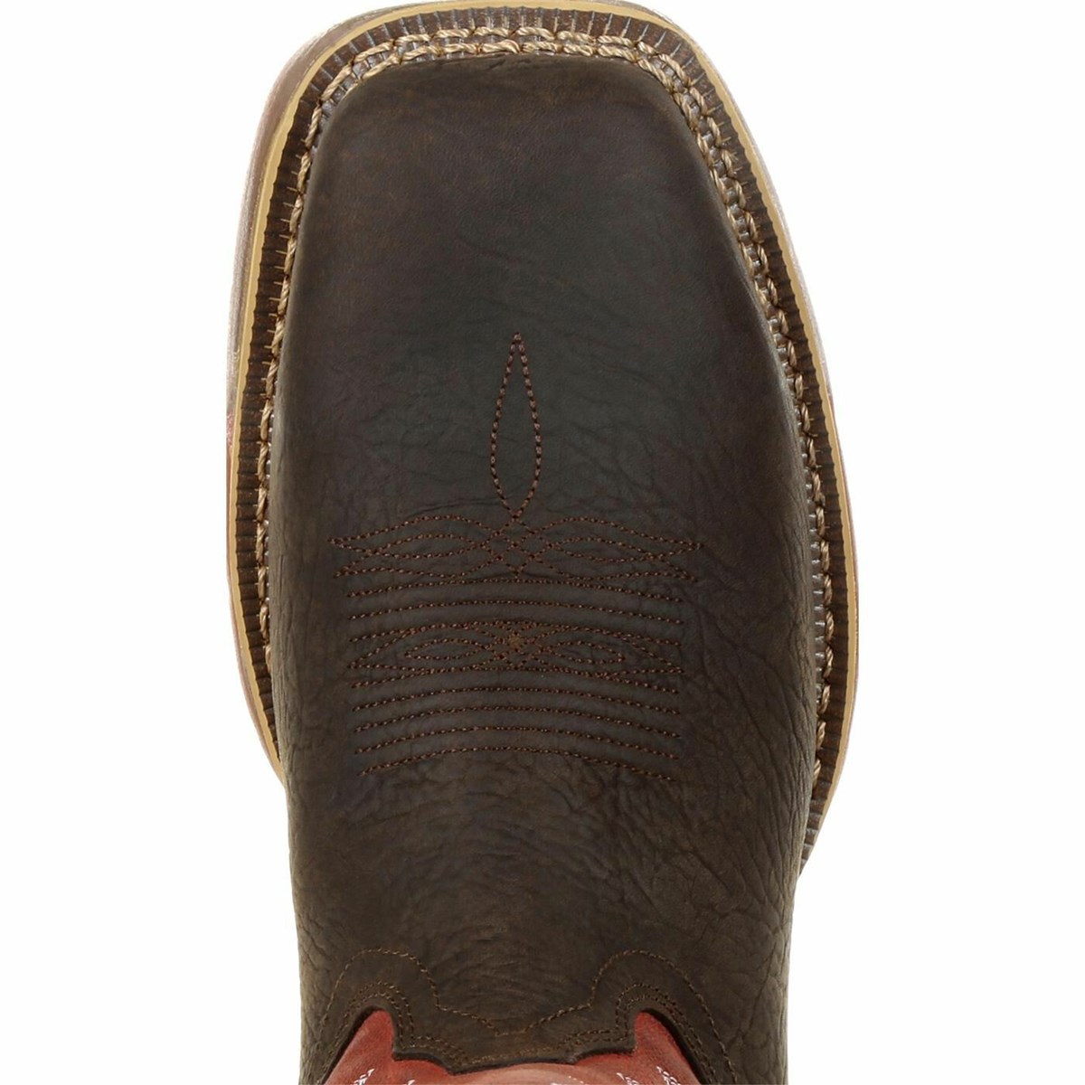 Brown / Red Men's Rocky Long Range Composite Toe Cowboy Boots | RVITH1459