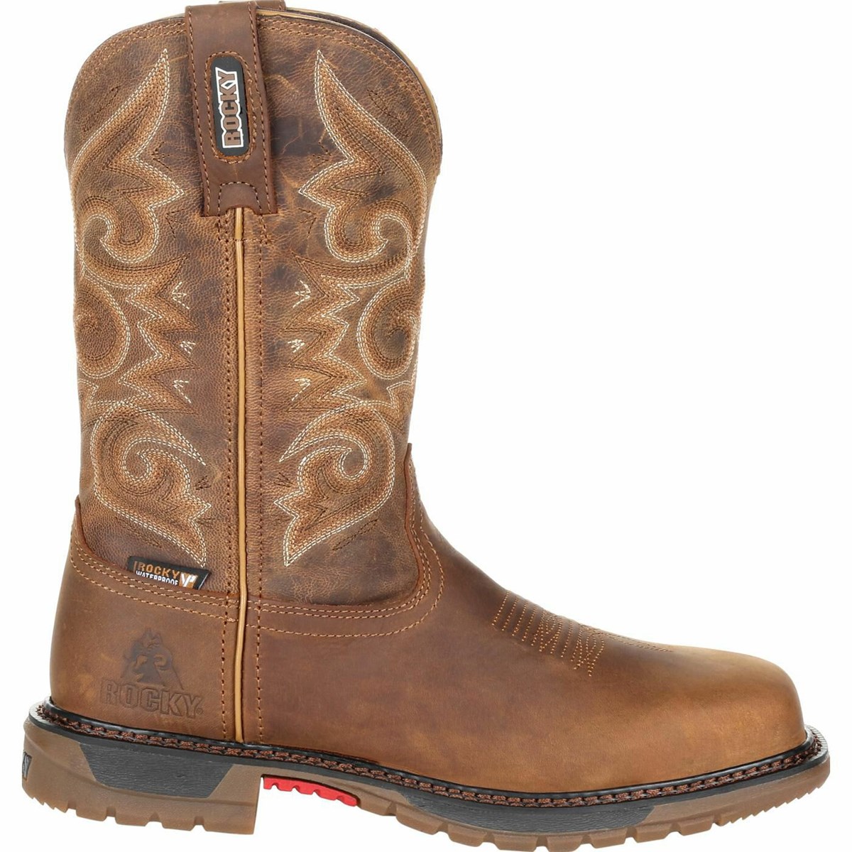 Brown Women\'s Rocky Original Ride FLX Composite Toe Waterproof Work Boots | BXZTK9152