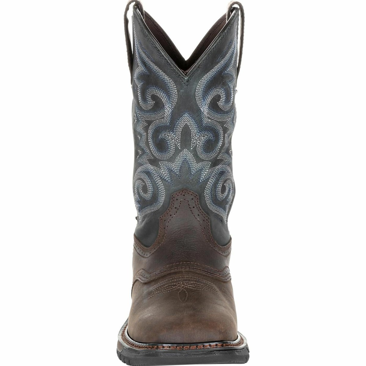 Chocolate / Blue Men's Rocky Original Ride FLX Cowboy Boots | ZRLVN6984