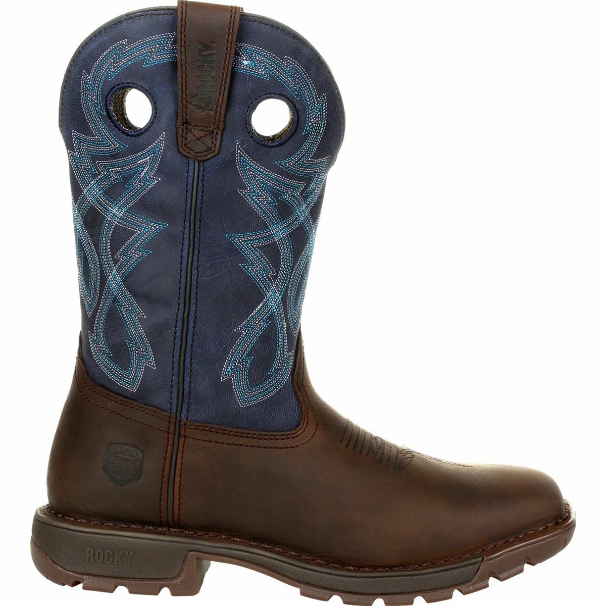 Dark Brown Blue Men\'s Rocky Legacy 32 Western Boots | YZNVP0137