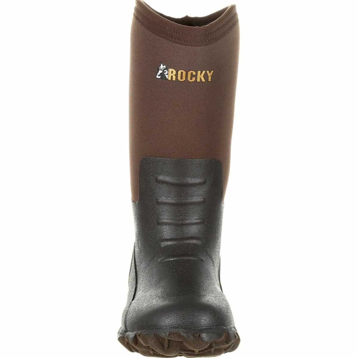 Dark Brown Men's Rocky Big Core Rubber Outdoor Boot Rubber Boots | HUWIG8753