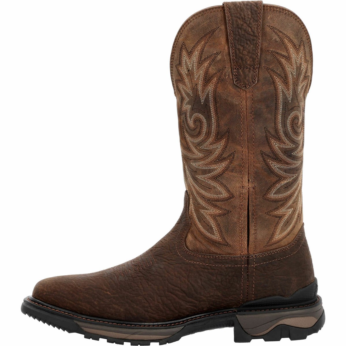 Dark Brown Men's Rocky Carbon 6 Pull On Western Boots | UZNKL4279