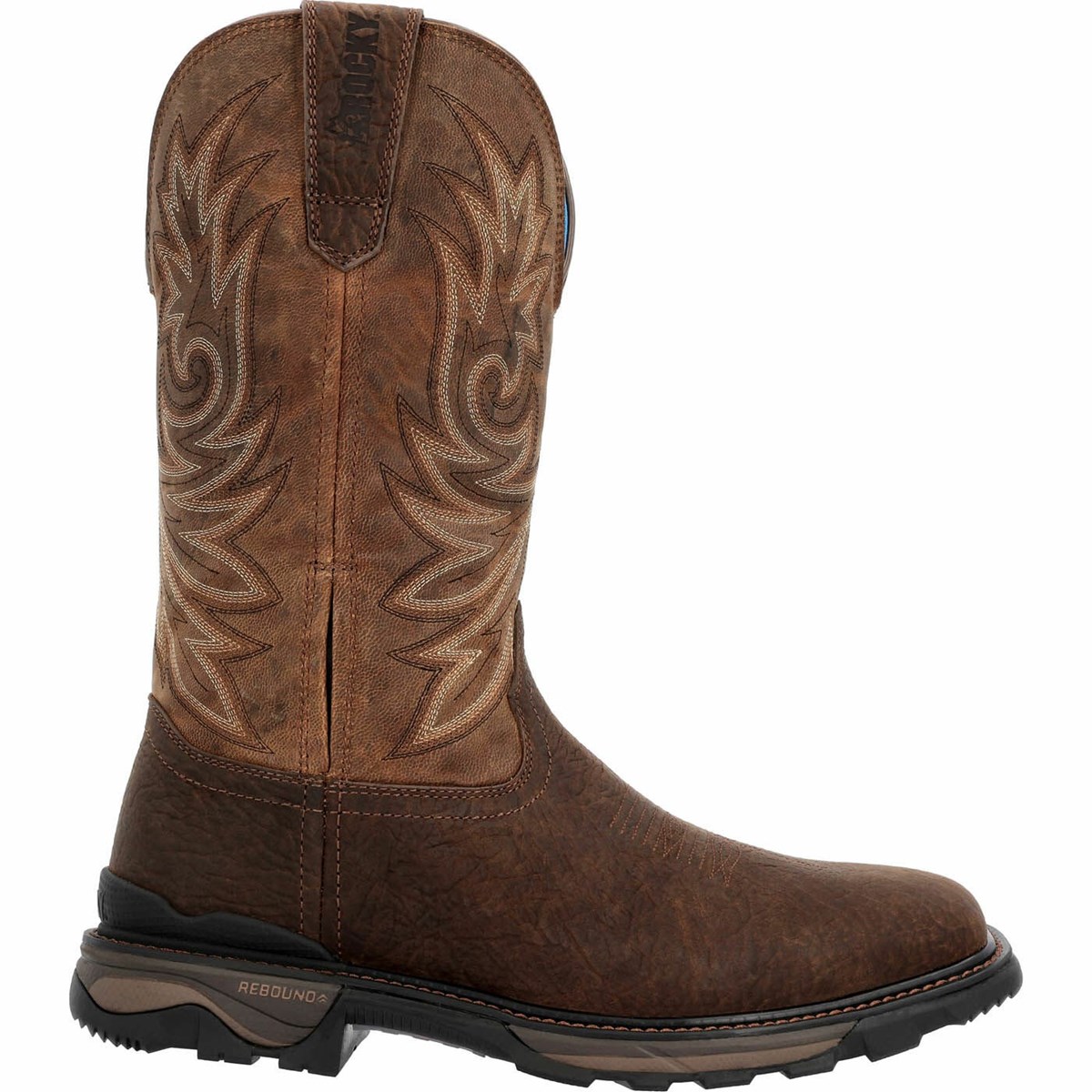 Dark Brown Men\'s Rocky Carbon 6 Pull On Western Boots | UZNKL4279