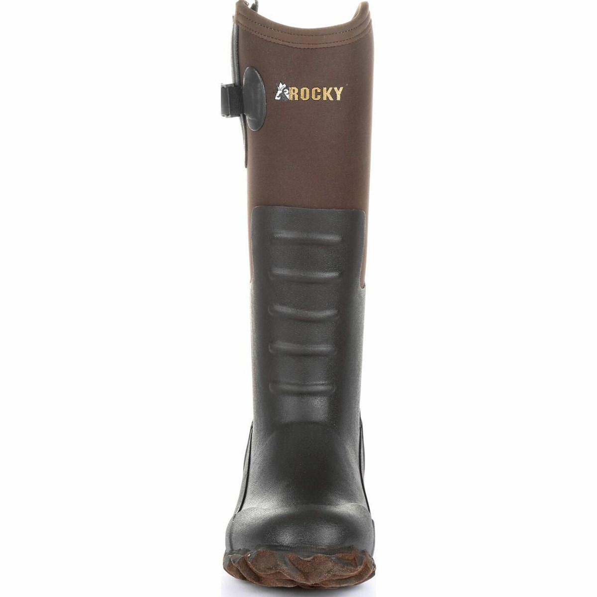 Dark Brown Men's Rocky Core Chore Rubber Outdoor Boot Rubber Boots | SKIFQ0592