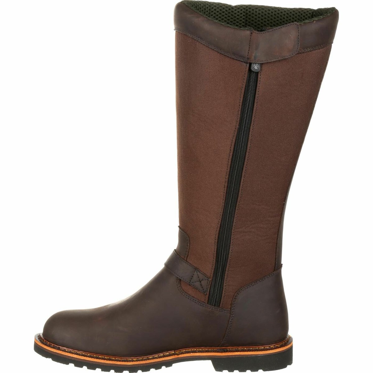 Dark Brown Men's Rocky Great Falls Waterproof Snake Boot Hunting Boots | IONAE0213