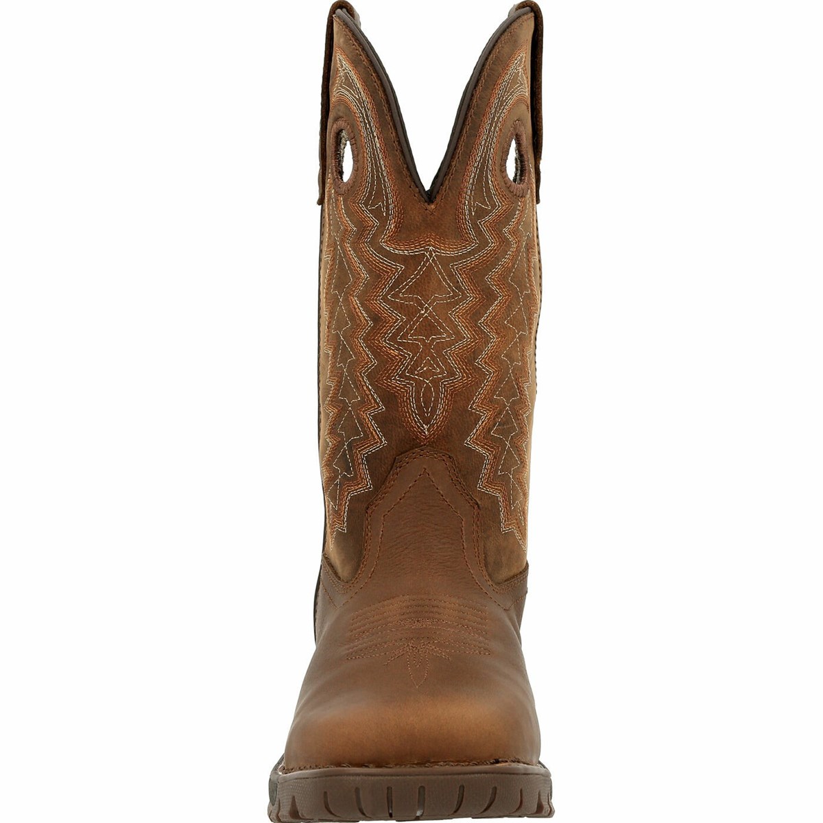 Dark Brown Men's Rocky Legacy 32 Steel Toe Cowboy Boots | LYUNC8169