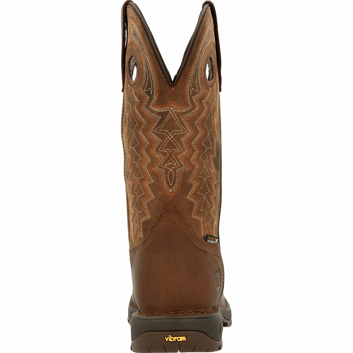 Dark Brown Men's Rocky Legacy 32 Steel Toe Cowboy Boots | LYUNC8169