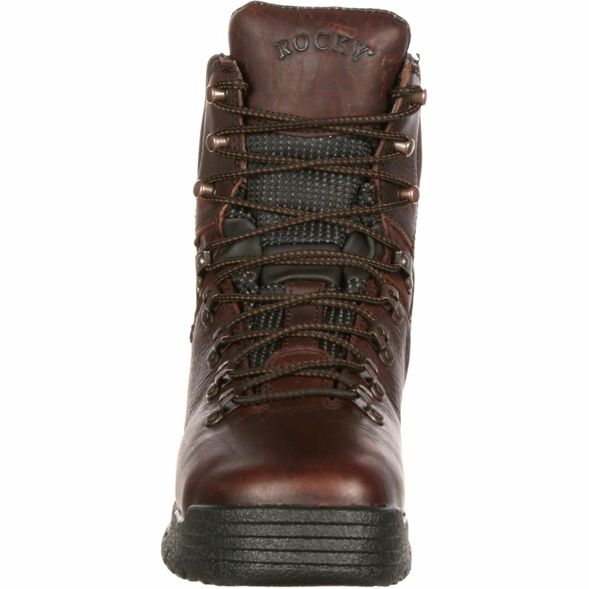 Dark Brown Men's Rocky MobiLite Steel Toe Oil-Resistant Work Boots | LZUIS9276