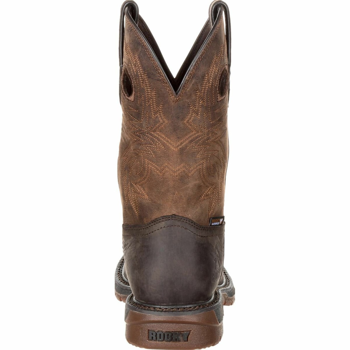 Dark Brown Men's Rocky Original Ride FLX Cowboy Boots | CELSO1738