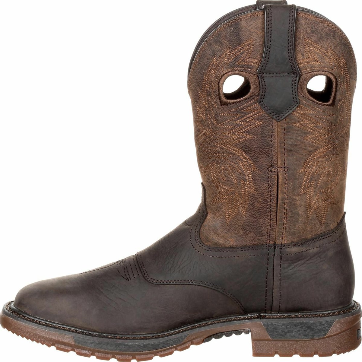 Dark Brown Men's Rocky Original Ride FLX Cowboy Boots | CELSO1738