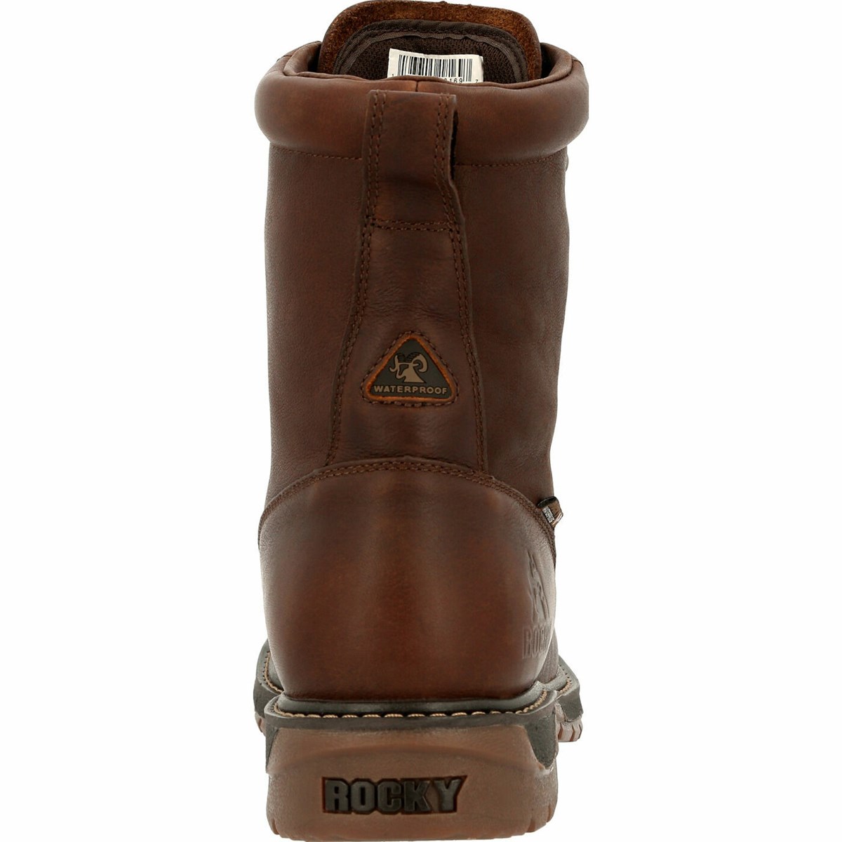 Dark Brown Men's Rocky Original Ride FLX Lacer Waterproof Western Boots | OBWIF6940