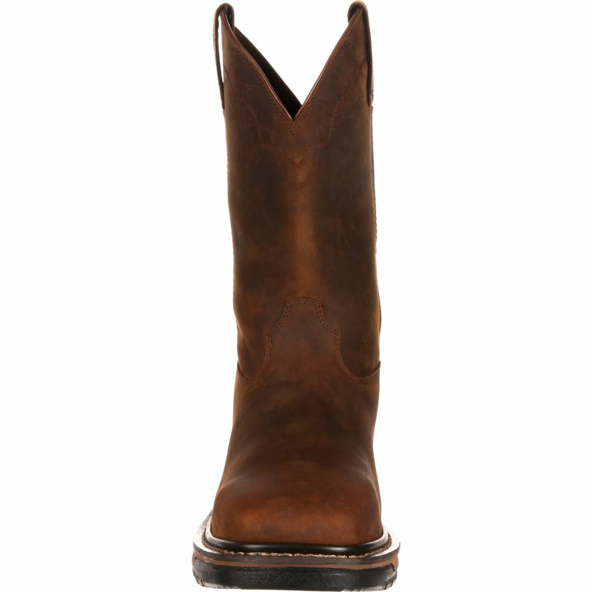 Dark Brown Men's Rocky Original Ride Western Boots | JLQON0876