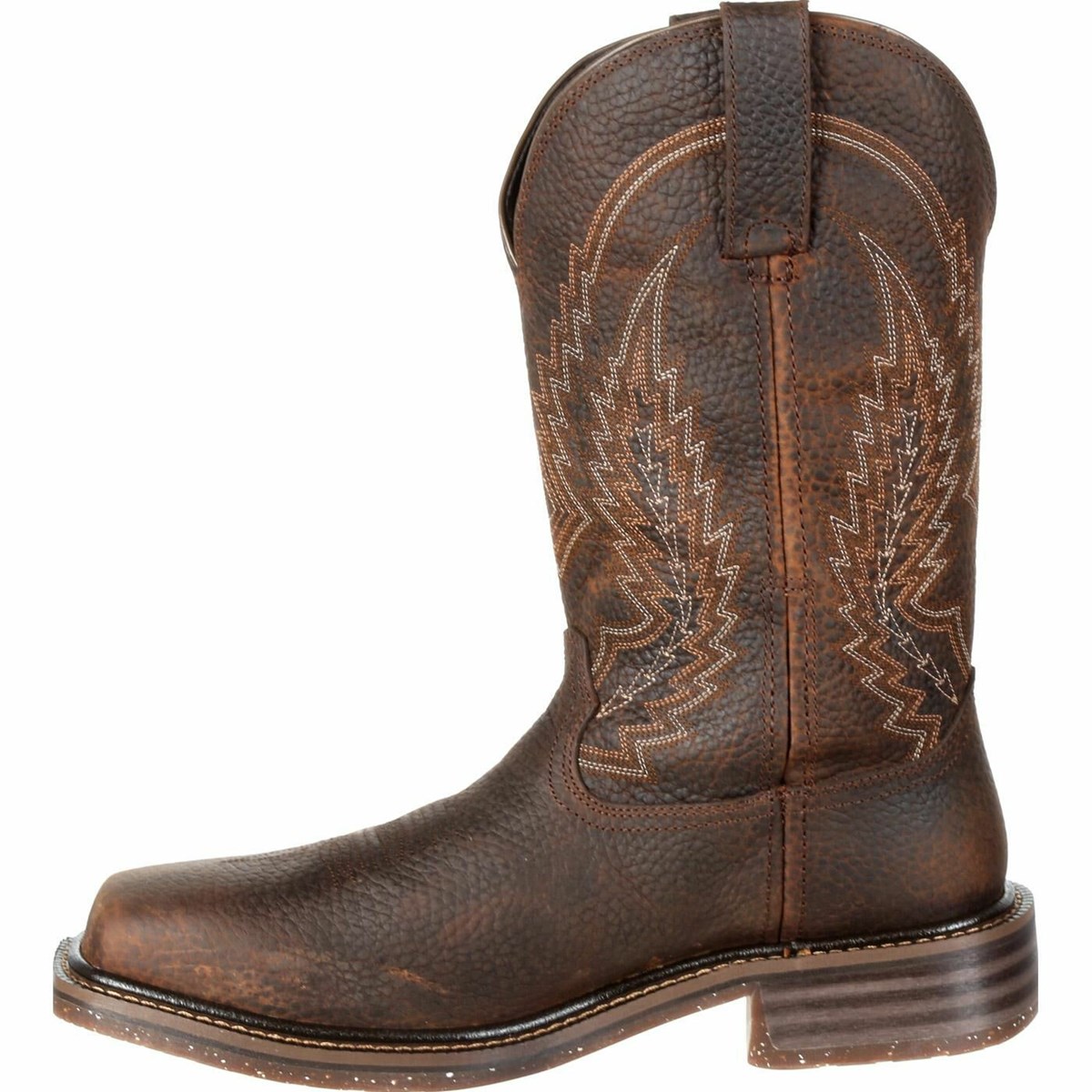 Dark Brown Men's Rocky Riverbend Composite Toe Cowboy Boots | LBEOI1436