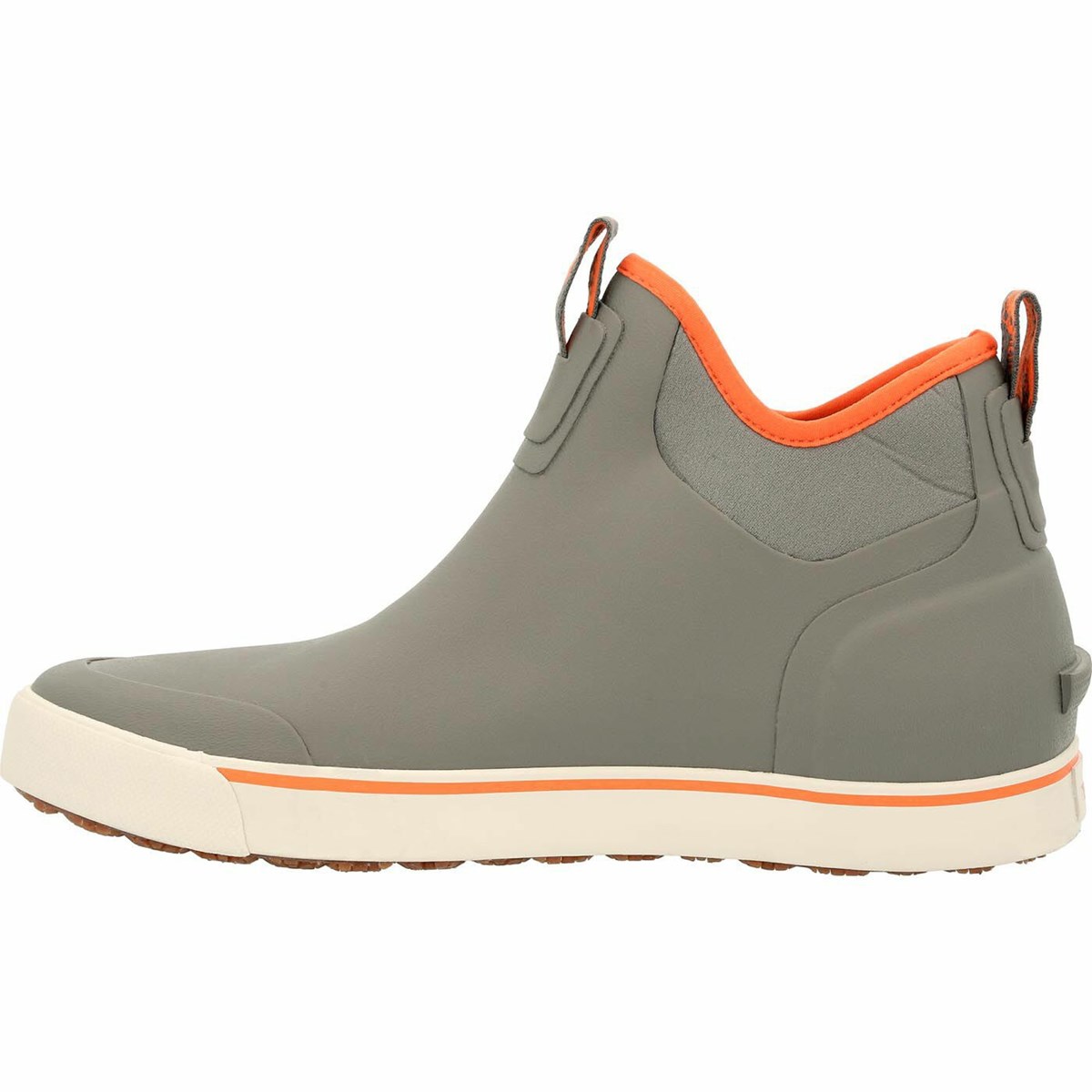 Grey / Orange Men's Rocky Dry-Strike Waterproof Deck Boot Rubber Boots | AUZRP6513