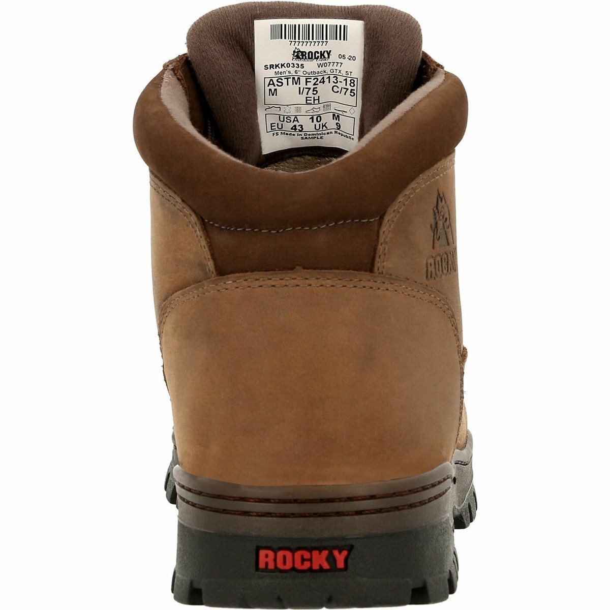 Light Brown Men's Rocky Outback GORE-TEX Steel Toe Work Boots | DPZXE5012