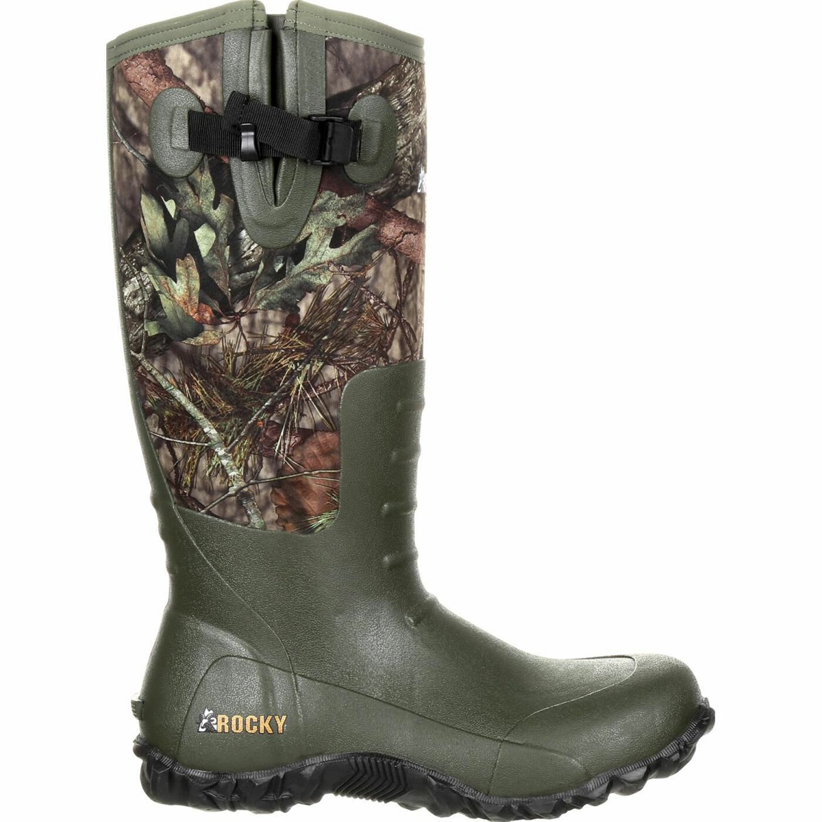 Olive / Grey Men\'s Rocky Core Rubber Outdoor Boot Waterproof Boots | XREDH5034