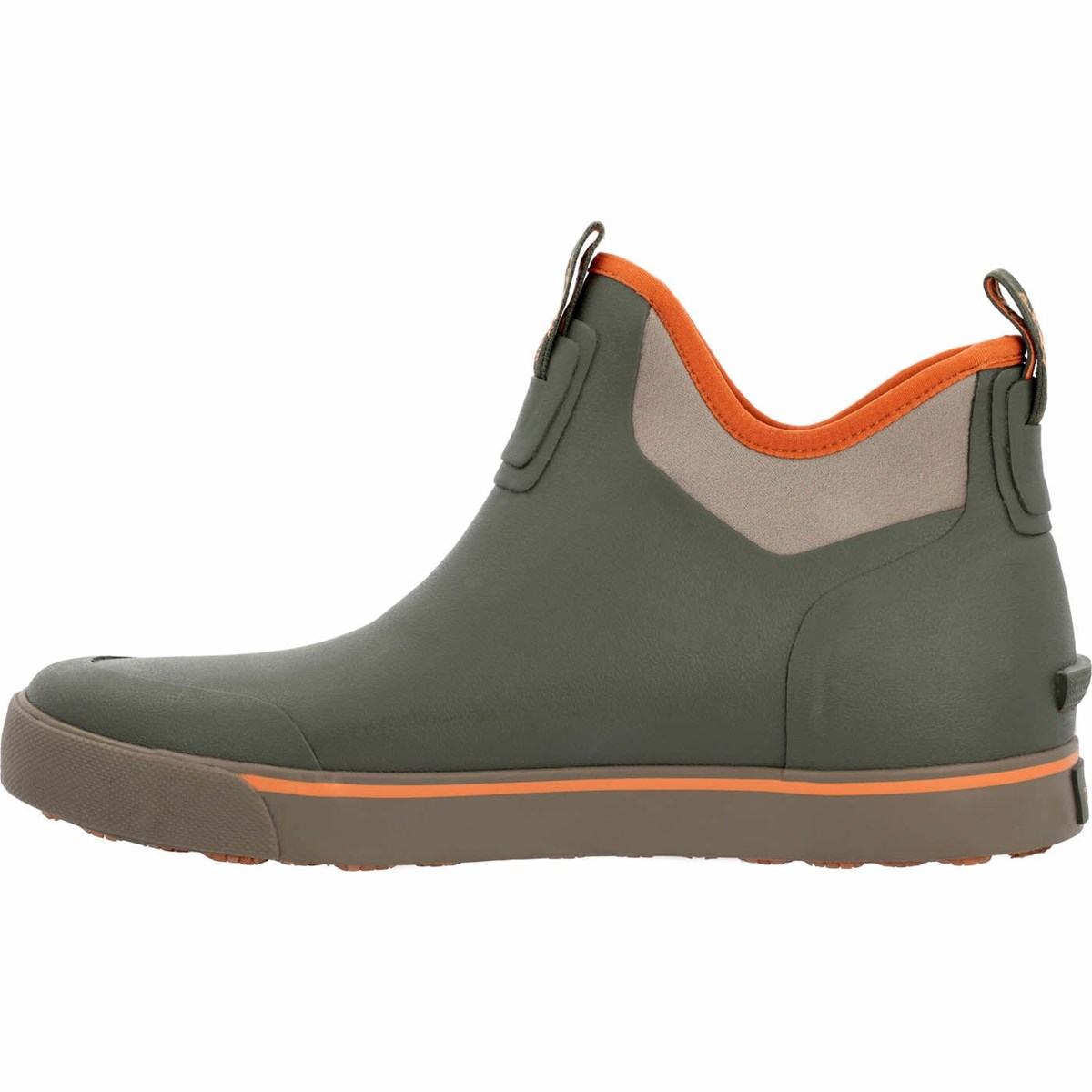 Olive / Grey Men's Rocky Dry-Strike Deck Boot Waterproof Boots | XPHVB0546