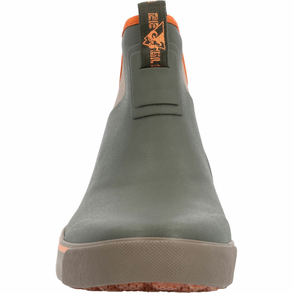 Olive / Grey Men's Rocky Dry-Strike Waterproof Deck Boot Rubber Boots | PDTRF0157