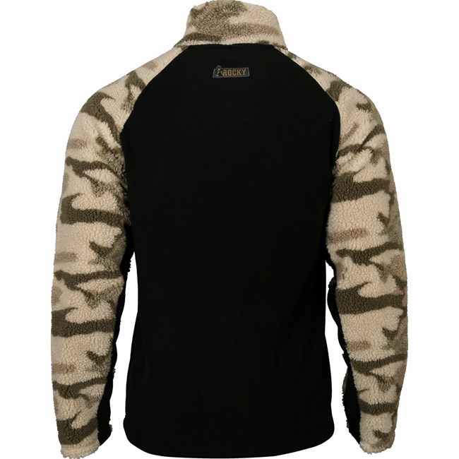 Black Men's Rocky Full Zip Fleece | RKYSQ3572