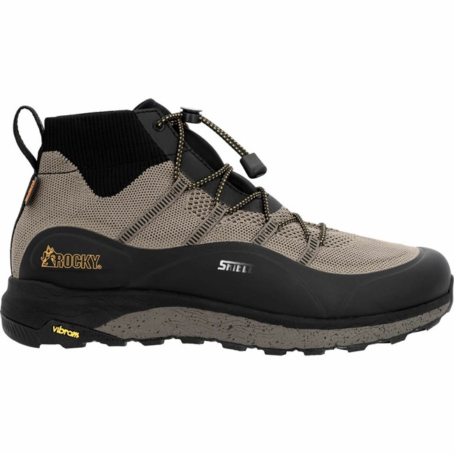 Black Men's Rocky Summit Elite R.A.K. eVent Knit Hiking Boots | CKLDS9374