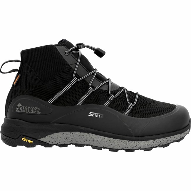 Black Men's Rocky Summit Elite R.A.K. eVent Knit Hiking Boots | QEFPO2740