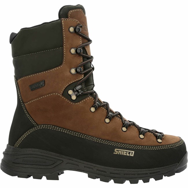 Brown / Black Men's Rocky MTN Stalker Pro 400G Insulated Mountain Boot Waterproof Boots | RNZMT4527